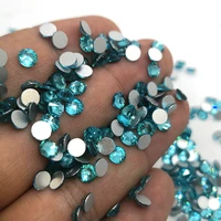 aquamarine glitter rhinestones crystal ss3 ss50 non hotfix flatback glass nail art rhinestones shiny garment craft decorations