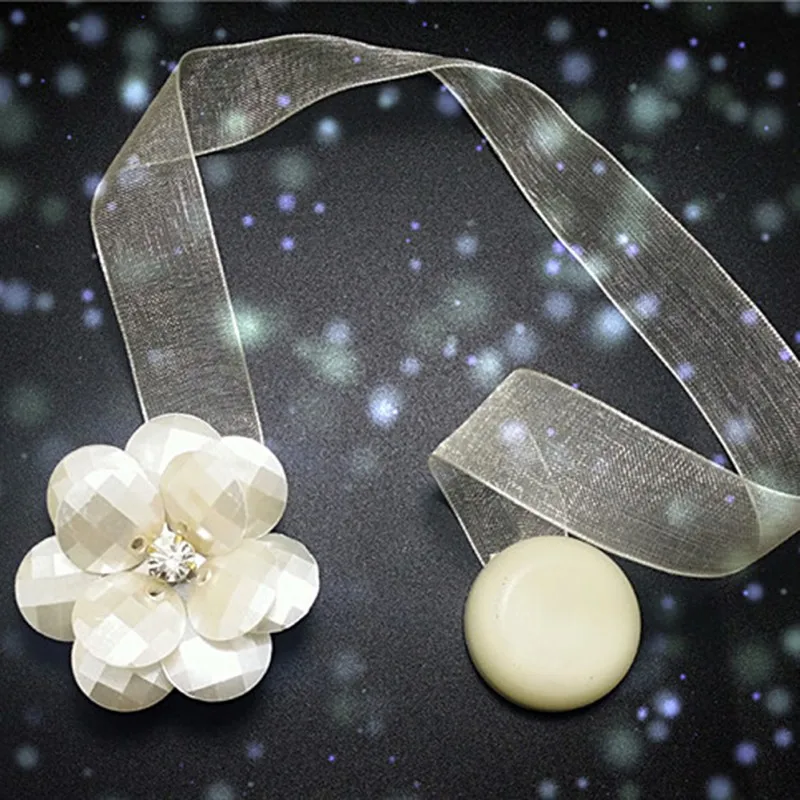 Подхват для штор в форме цветка магнит Шелковый Пряжка Аксессуары | Дом и сад