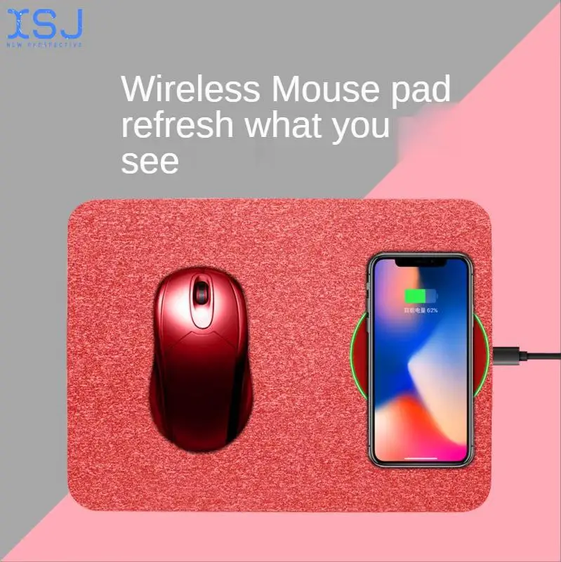 

Portable New Wireless Charger Mouse Pad Mobile Phone Wireless Fast Charging Round Mouse Pad Wireless Charging