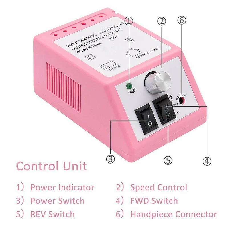 

Professional Nail Drill Electric Finger Toe Manicure File Treatment Machine Nail Polisher M88