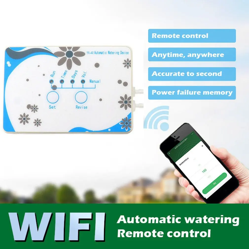 

Practical Mobile Phone WIFI Remote Control Smart Watering Device Timing Automatic Smart Plant Watering Device