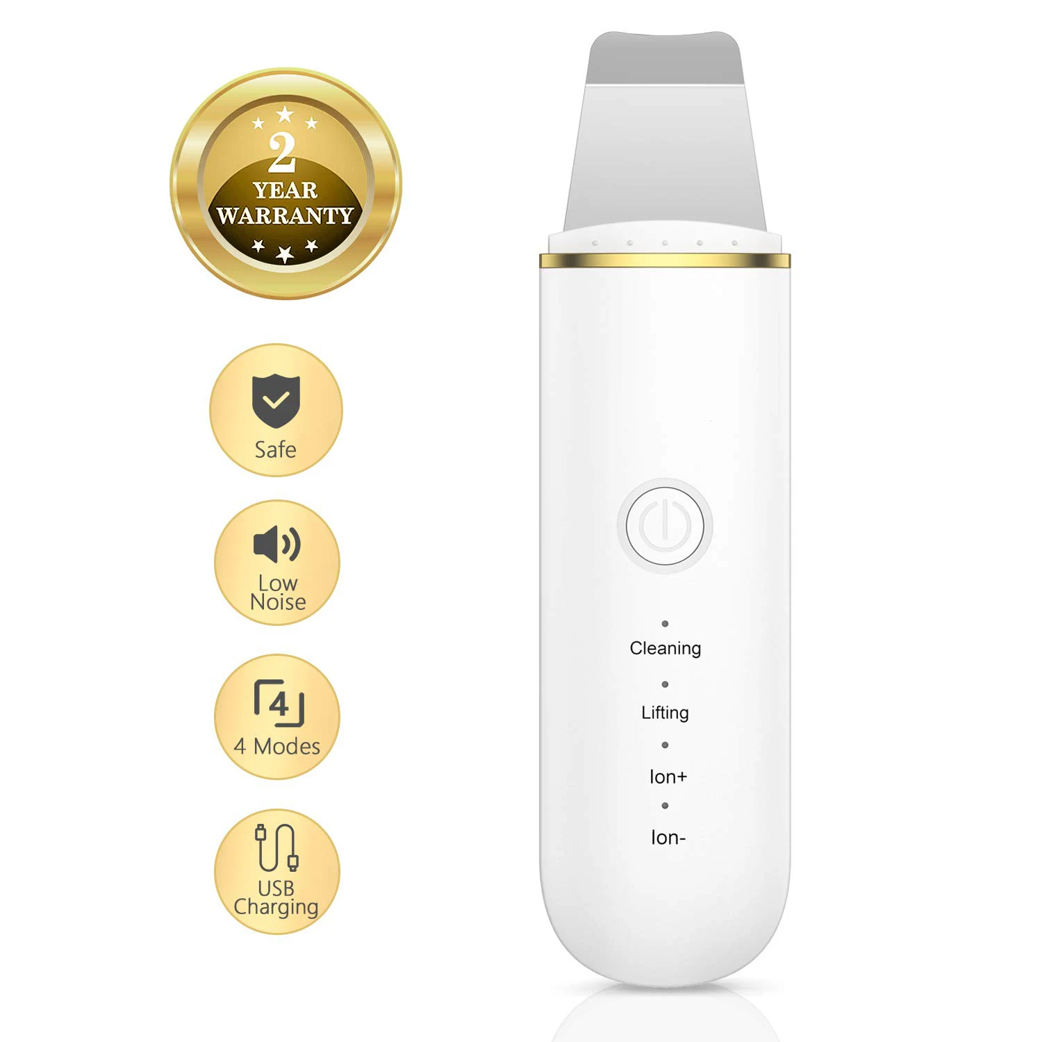 

New Beauty Facial Dead Machine Professional Skin Peeling Product Electric Sonic Face Cleaning Spatula Ultrasonic Skin Scrubber