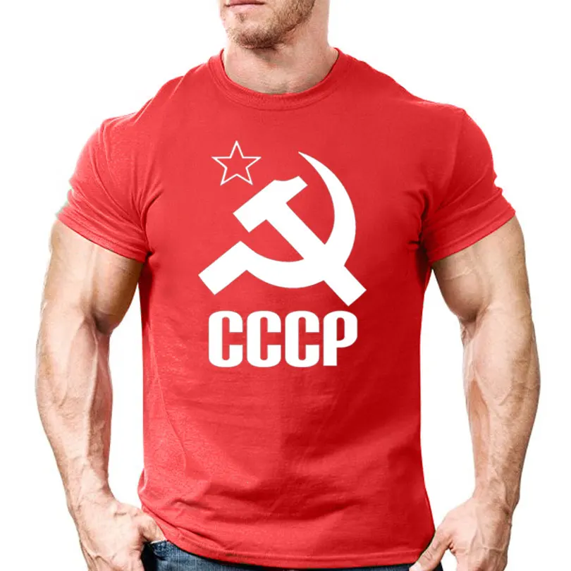 

2020 Summer Boutique T-shirt USSR CCCP t-shirt men the Soviet Russia T Shirt Men Short Sleeve male Shirt Comfortable top