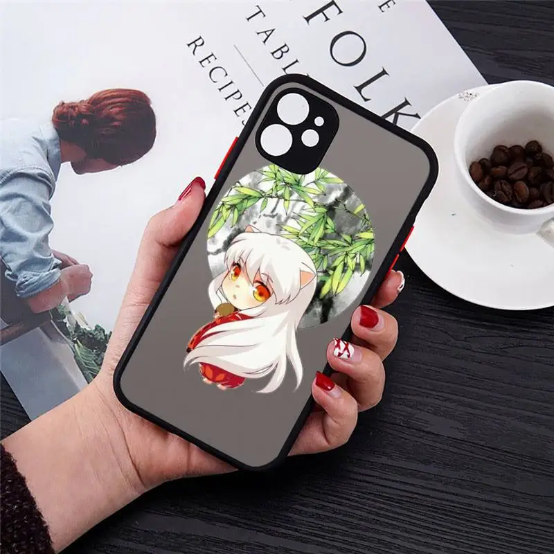 

Anime Inuyasha Higurash Japan Phone Case matte transparent For iphone 7 8 11 12 plus mini x xs xr pro max cover