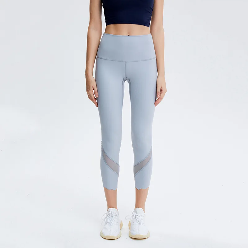 

2021 New Yoga Pants Ladies Sports Bottoms Running Fitness Clothes Nine Points Yoga Pants