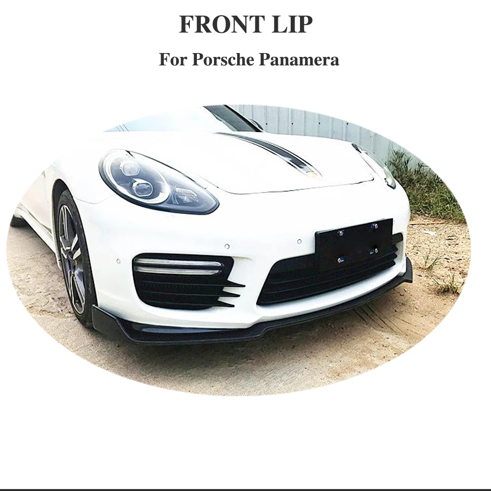 

Для Porsche Panamera Turbo S 2014 - 2016 передний бампер спойлер разветвители углеродного волокна Автомобильная защита