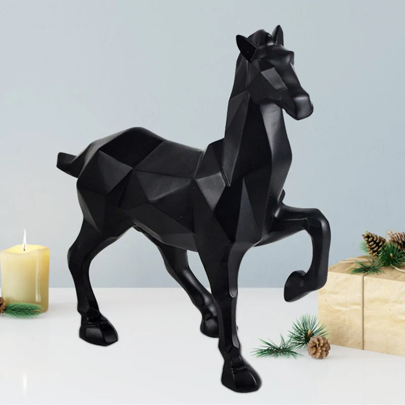 Фабричное производство фигурки животных Смола фэн-шуй украшения лошадь