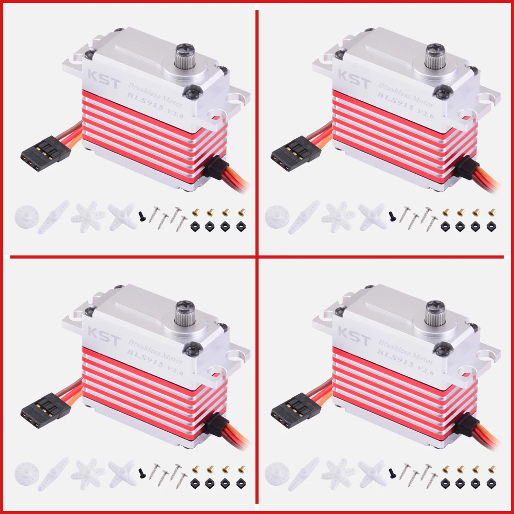 4 шт. KST BLS915 V2.0 25 кг 0.07sec бесщеточный HV металлический сервопривод 550-700 вертолет 1/10 Радиоуправляемый автомобиль для вертолета 550-700