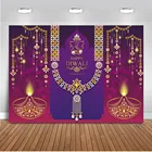 Фон diwali diya для фотографии индийская мифология свечи украшения золото Diya кристаллы цвет фотографии фоны на заказ