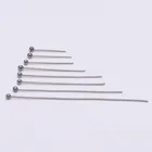 100 шт.лот 15 20 30 40 50 мм шариковая головка из нержавеющей стали шпильки для самостоятельного изготовления ювелирных изделий шпильки аксессуары Диаметр 0,6 мм