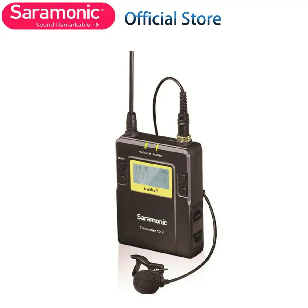 Saramonic 96-Channel Body pack передатчик(TX9) с петличный микрофон для системы UwMic9