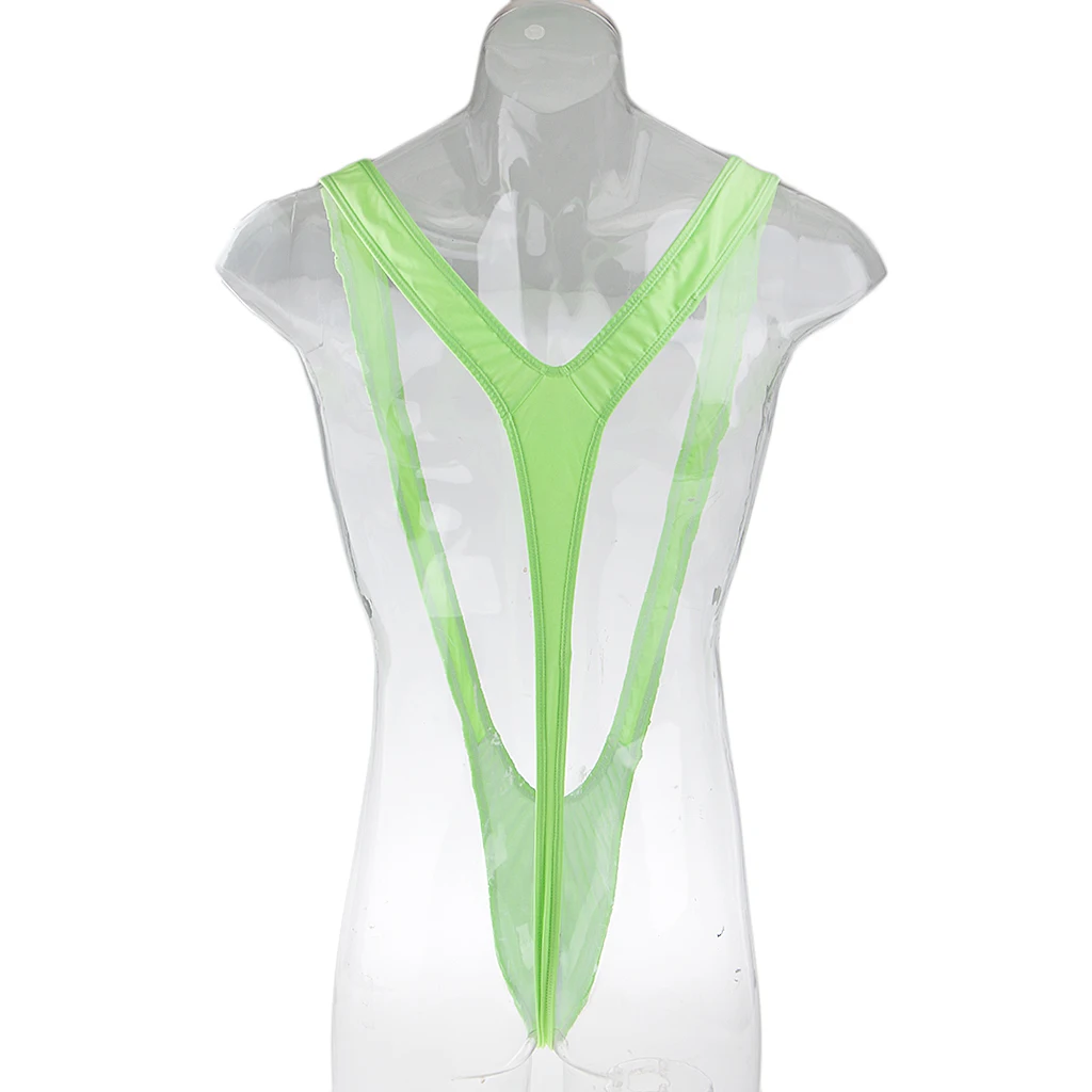 Мужские ярко-зеленые трусики-танга Borat Mankini |