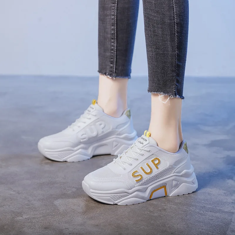 Женская модная обувь Простые удобные кроссовки для учащихся Повседневная