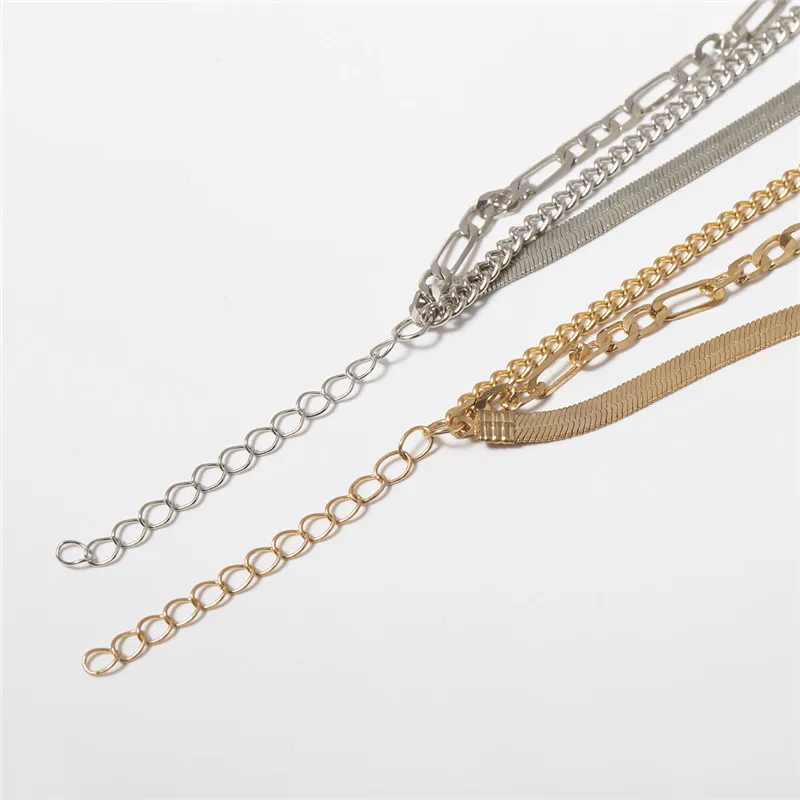 Женский браслет цепочка золотого цвета массивный кубинский в стиле панк хип хоп