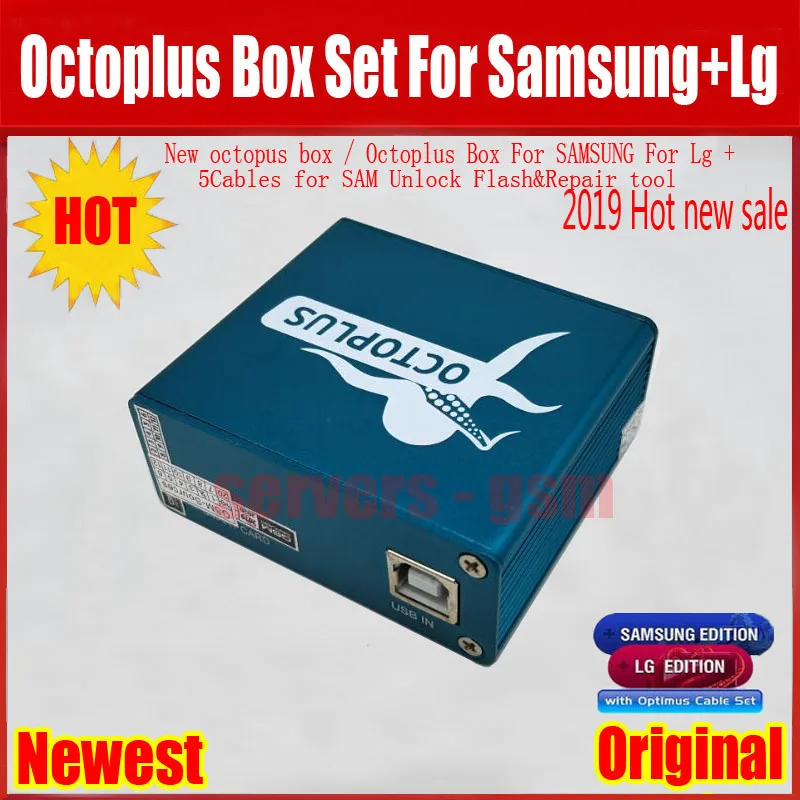 Новинка оригинальная коробка Octoplus с кабелем optimus для LG и Samsung разблокировка