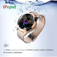 ip68 waterproof smart watch color screen bracelet sport metal heart rate monitor sleep monitoring wristbands connect ios android