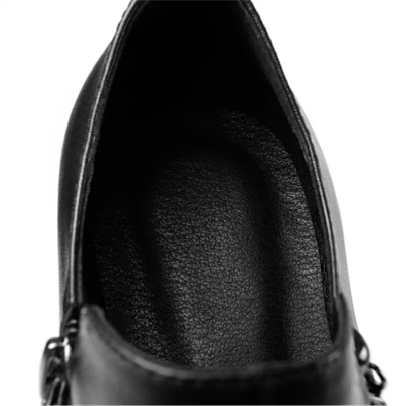 PXELENA/офисные женские повседневные туфли-лодочки Женская обувь на высоком толстом