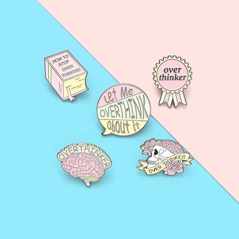 Металлические штифты сосны розовый брошь череп эмалевые броши в виде сушилка для