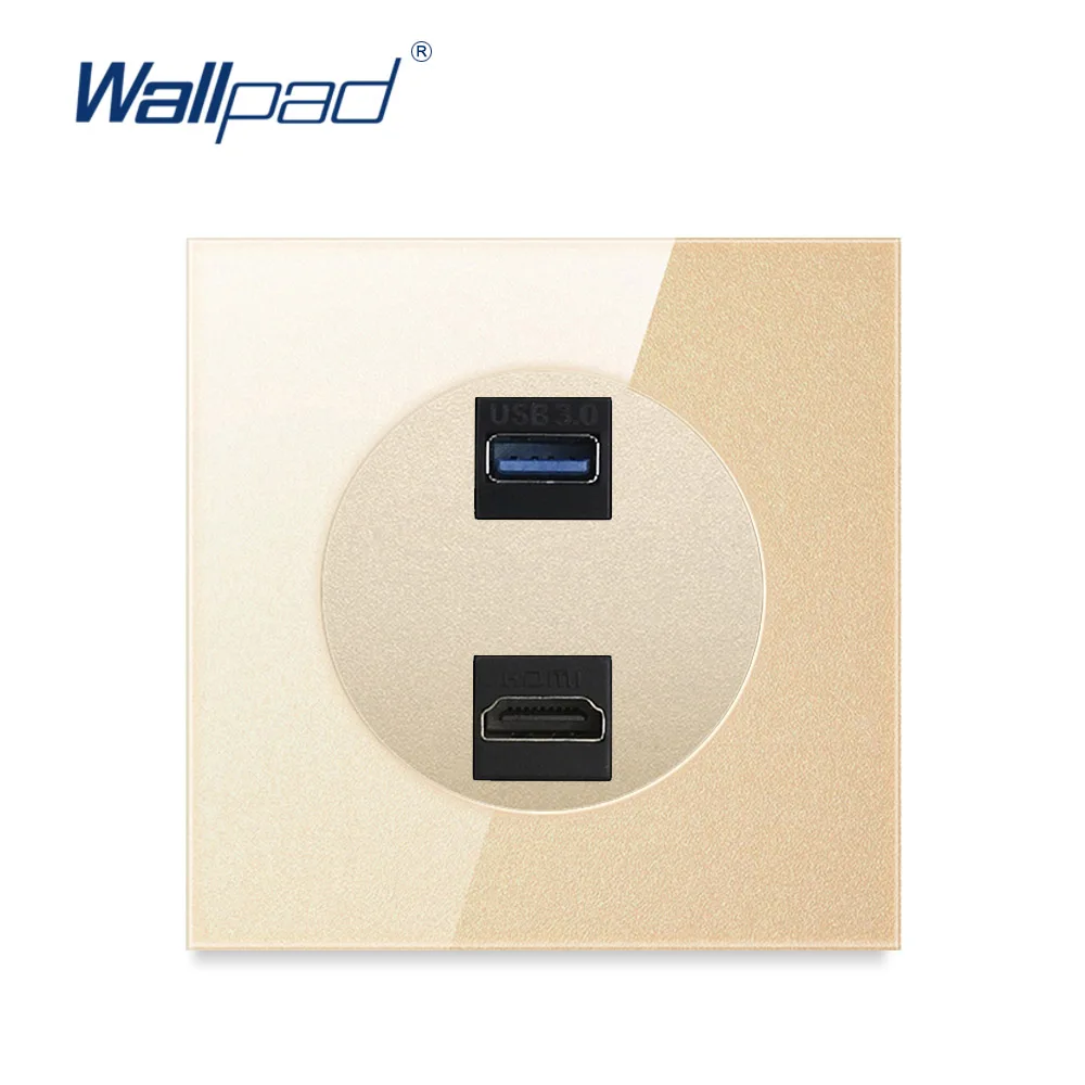 Wallpad Новое поступление USB 3 0 HDMI совместима для передачи данных настенная розетка
