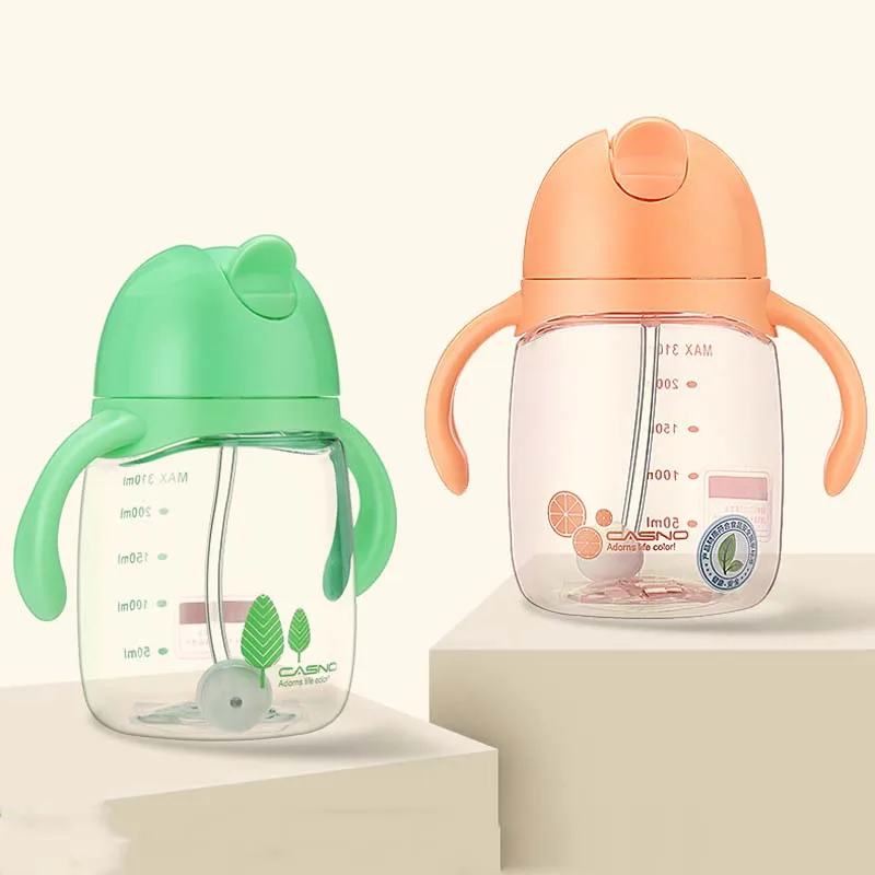 1 шт. 310 мл милый ребенок Поильник с трубочкой дети учатся Кормление питьевой воды