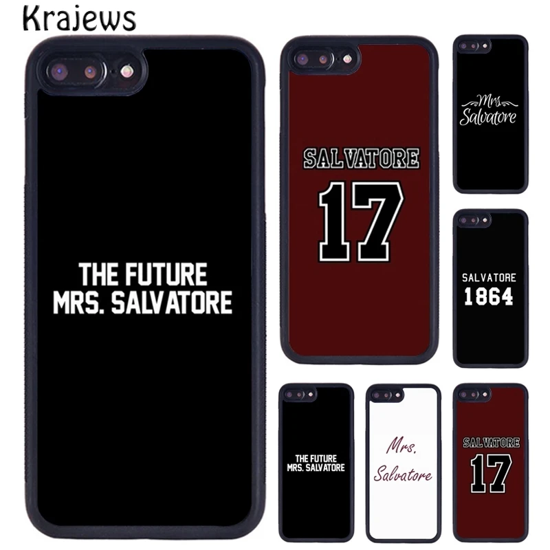 Чехол для телефона krajew с изображением дневников вампира миссис Сальваторе iPhone 5 6