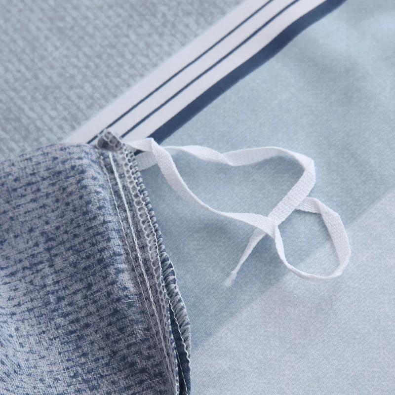 Комплект постельного белья из 100% хлопка в полоску современный комплект