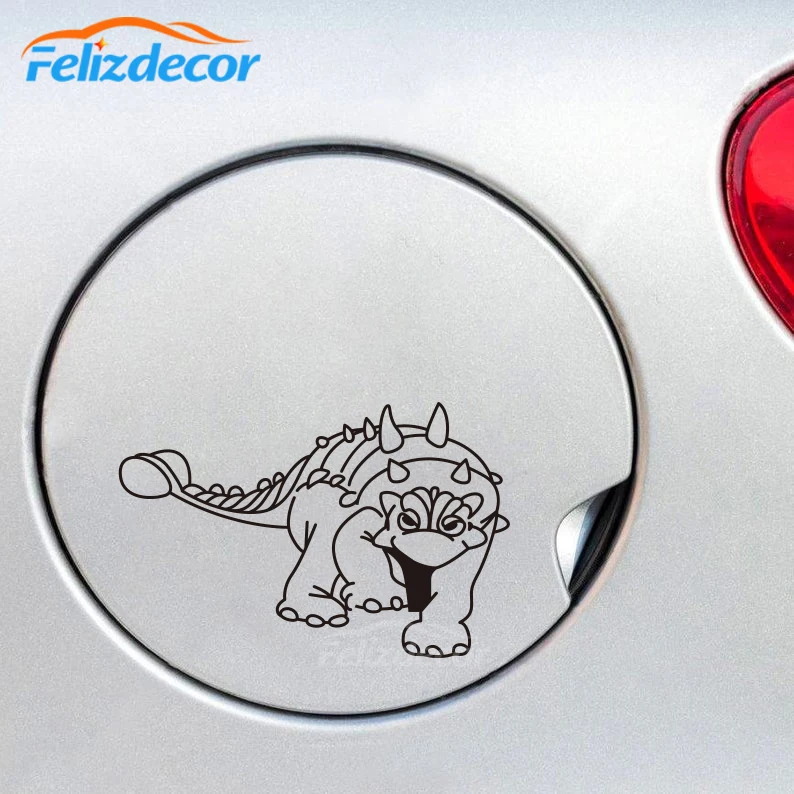 Виниловая наклейка для автомобиля с изображением динозавра анкилозавра