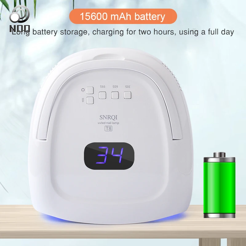 Профессиональная УФ-лампа NOQ T8 для ногтей 60 Вт 42 бусины светодиодный портативный