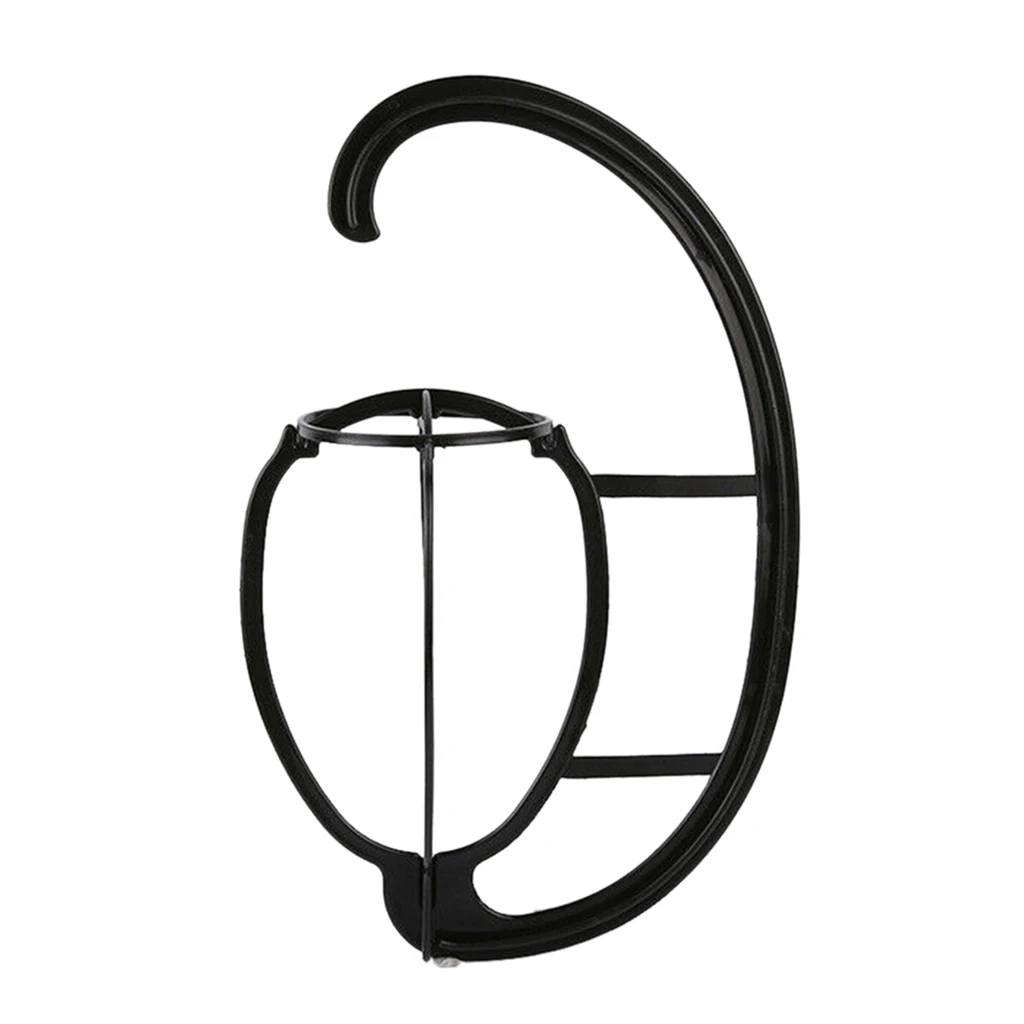 

Collapsible Wig Hat Holder Organizer Display Stand Stable Hanging Shop Black