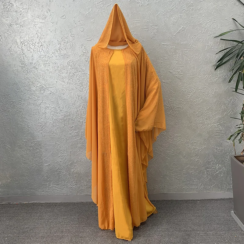 New African Dresses for women Popular Bazin Chiffon cloak Long dresses Dashiki Diamond loose Style Dress for lady