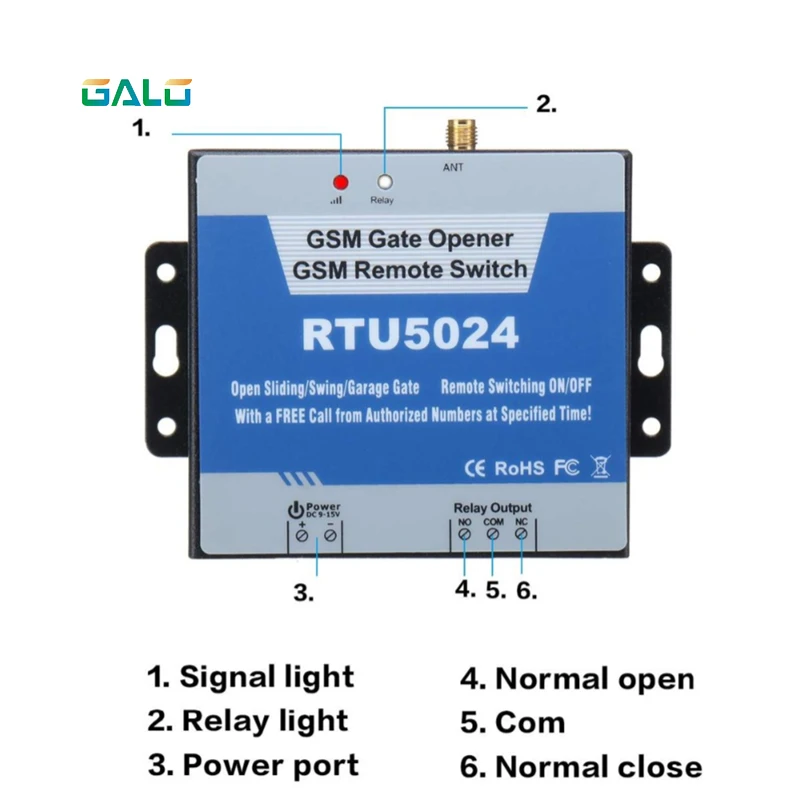 3G 4G GSM Gate Garage Door Open Remote Controller Quad Band GPRS Access Control Opener | Безопасность и защита