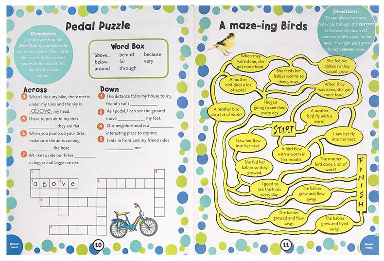 

3Pcs Scholastic English sight word workbook 100 sight words kids need to read 1-2-3 English Assessment Picture Book for Kids