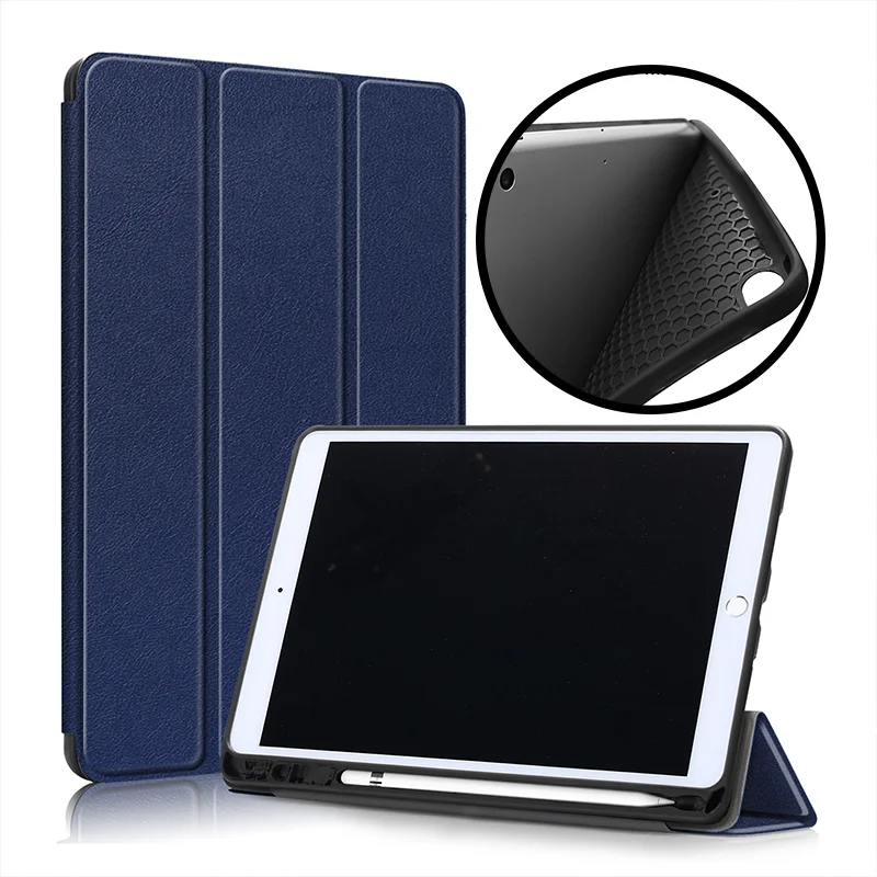 

Чехол 10,2 дюйма для apple iPad 10,2 2019, чехол для iPad 7-го поколения, чехол с держателем для карандашей, мягкий умный чехол из ТПУ, чехол для iPad 10,2 дюйма