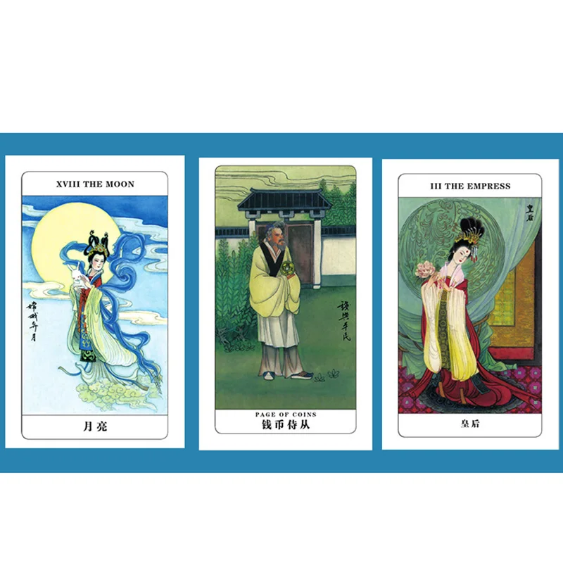 Китайские мифы карты Таро Divination для игр 12*7 см семьи/друзей|Настольные игры| |