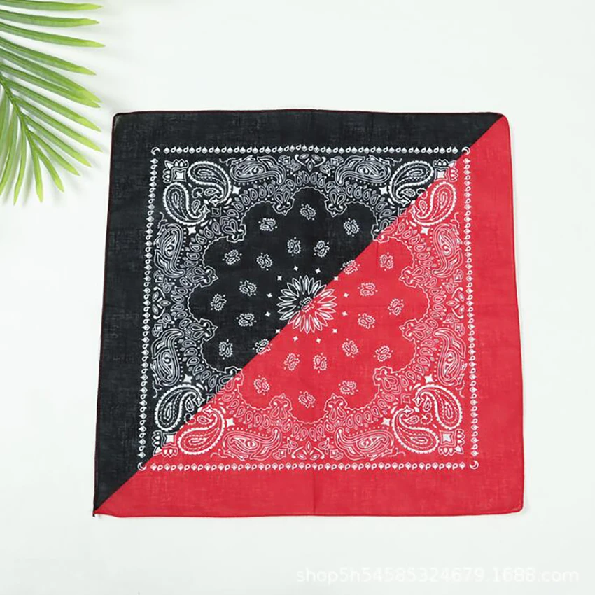 Повязка для волос в винтажном богемном стиле тюрбан с принтом бандана шарф