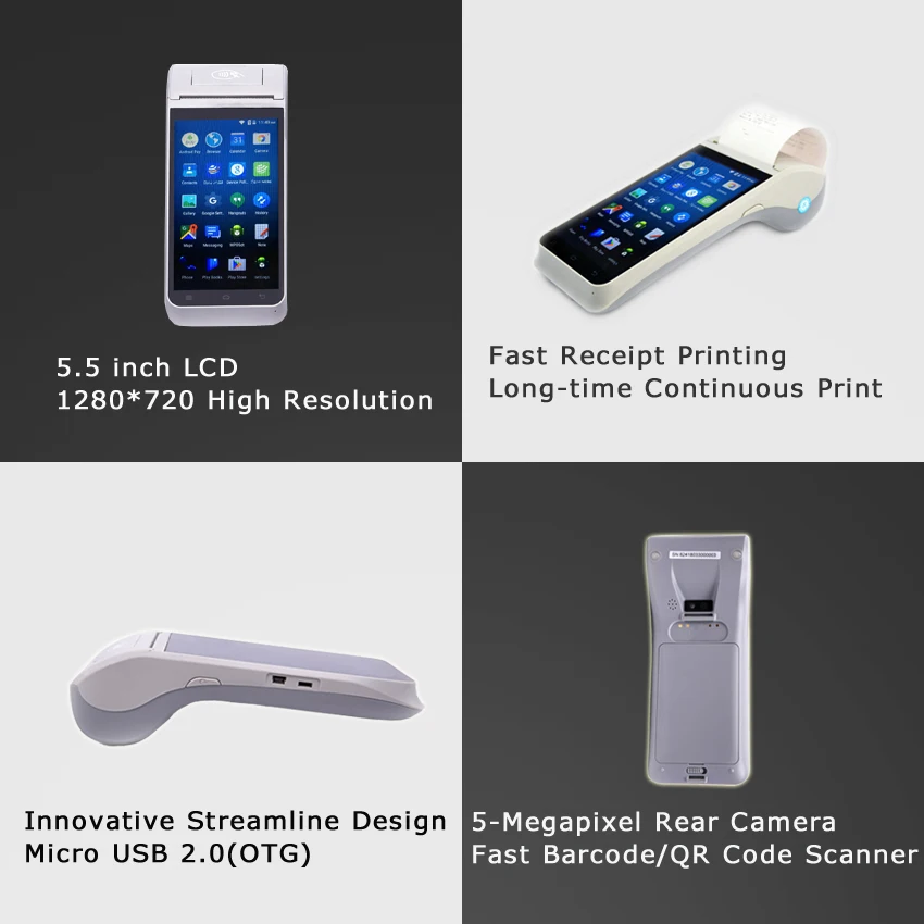 Сканер штрих-кода 2 + 16 ГБ Android 9 0 1D/2D