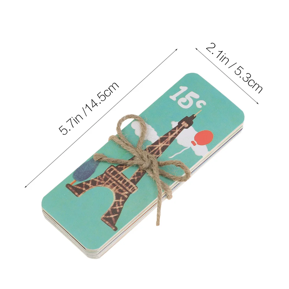 

60 PCS European Scenery Clips for Book Paper Planner Bookmarks Page Marker Stationery Office School Supplies