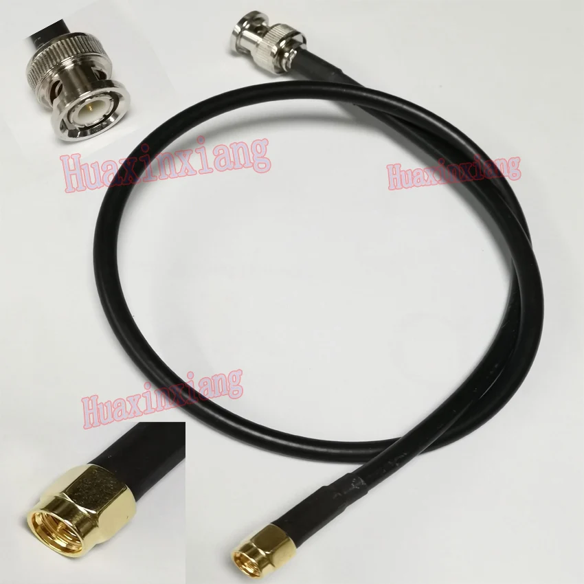 

5PCS/Lot BNC-J To SMA-J Male Adapter Plug Connector RF Coaxial Extension Pigtail Cable RG58 For Signal 20CM/30CM/50CM/1Meter