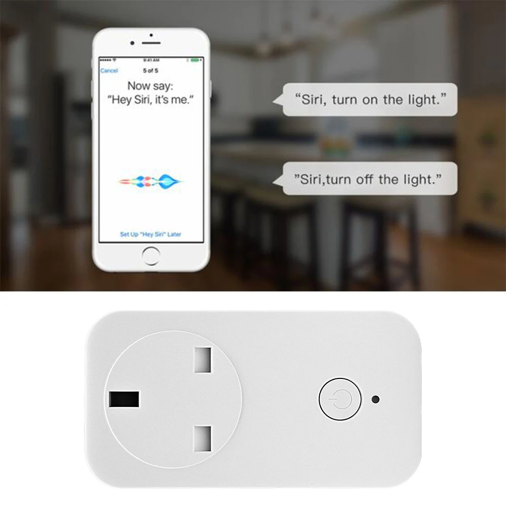 Умный дом WIFI переключатель Smart Socket для Apple Homekit ALexa Echo Google Home Адаптер ЕС США Siri Voice
