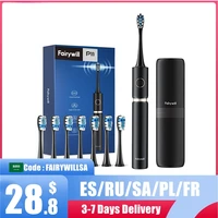 p11 sonic electric toothbrush whitening rechargeable ultra powerful usb charger waterproof 4 heads and 1 travel case