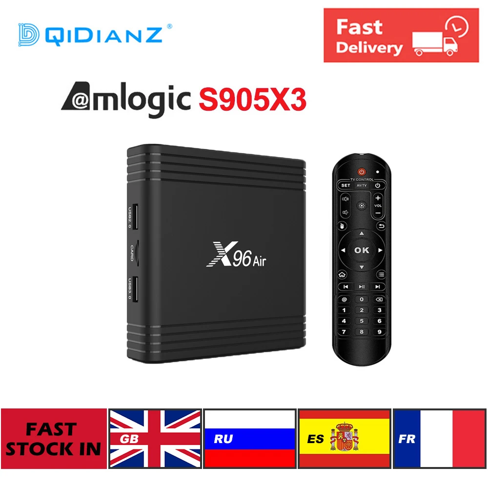 Новое поступление Android 9 0 X96 Air Smart tv Box Amlogic S905X3 4GB 3 2G B 64GB 2 4G & 5G Wifi 2G/16G 4K медиаплеер pk