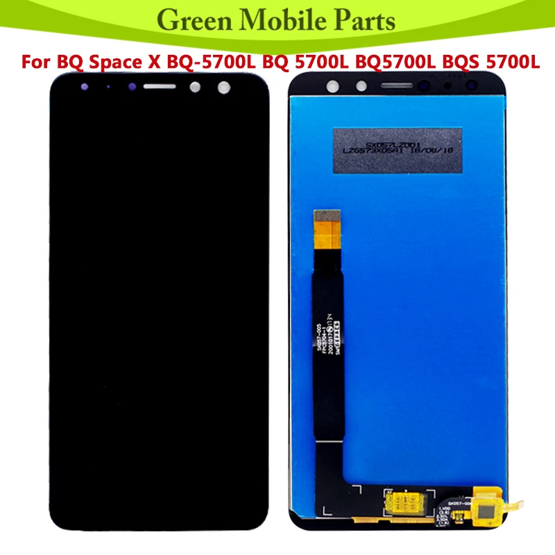 5 7 дюймовый ЖК дисплей для BQ Space X 5700L BQ5700L BQS дигитайзер с сенсорным экраном в