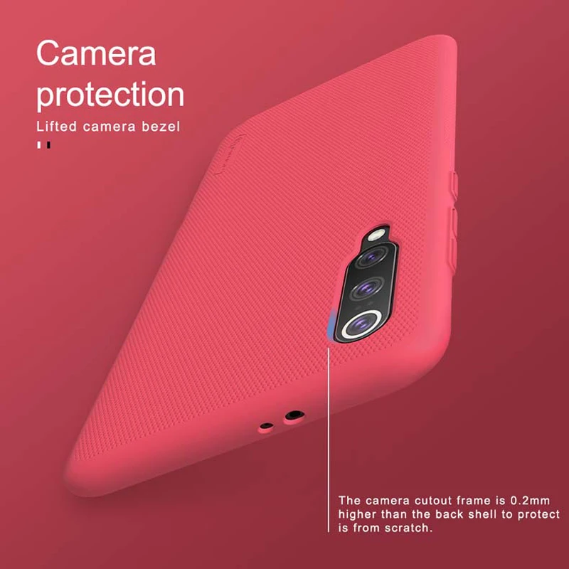 

With Holder For Xiaomi Mi9 Pro 5G Case NILLKIN Super Frosted Shield Plastic Hard Phone Cases For Xiaomi Mi9 Pro 5G Back Covers