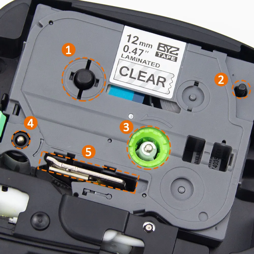 Absonic 10 шт. TZe 355 этикетировочная лента Стандартный клей для Brother P touch PT D600 P700 тег