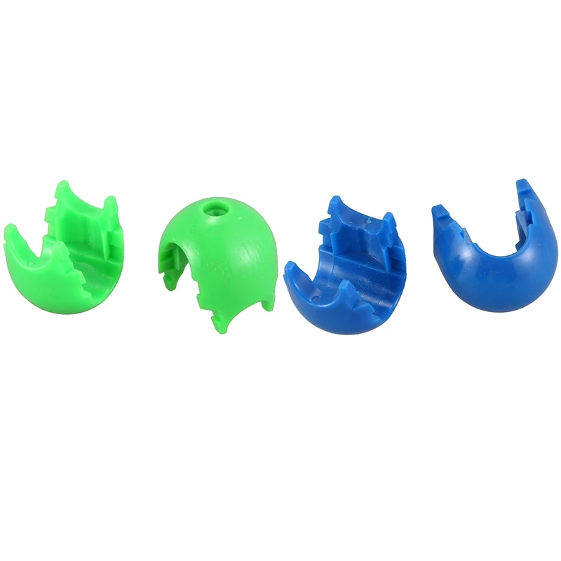 

20 шт веревка для скалолазания пластиковая Соединительная сетка Пряжка для отдыха на открытом воздухе Запчасти для скалолазания синий и зел...