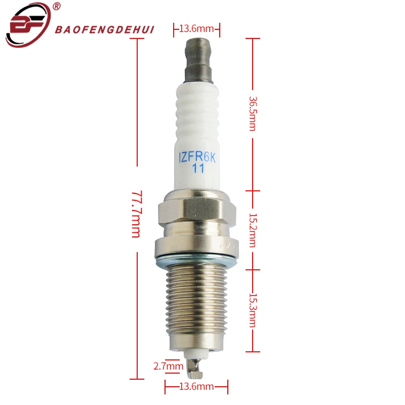 4pc Ignition Spark Plugs SILZKR7B11 For Hyundai 18846-11070 Kia K3 K4 1.8L K5 Sportage 2.0L | Автомобили и мотоциклы
