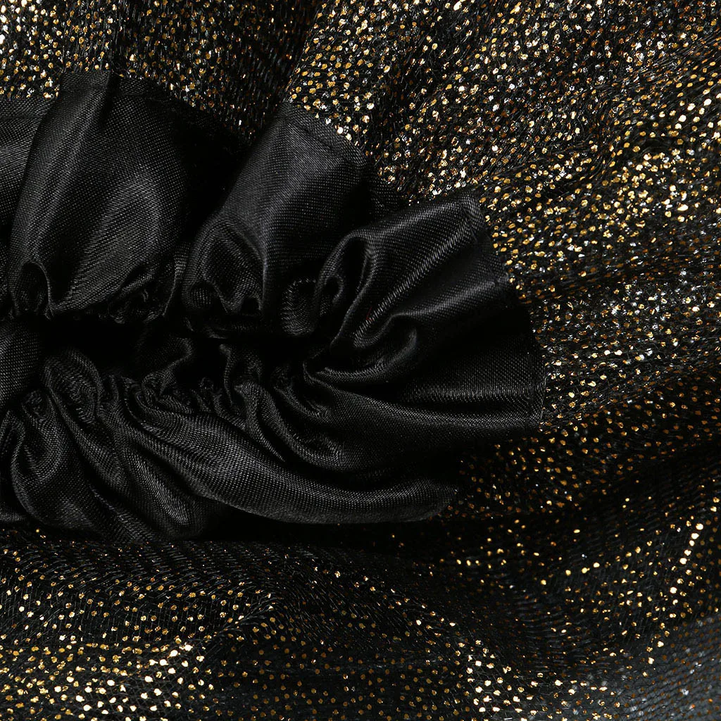 Танцевальный наряд женская модная блестящая эластичная 3-слойная короткая юбка