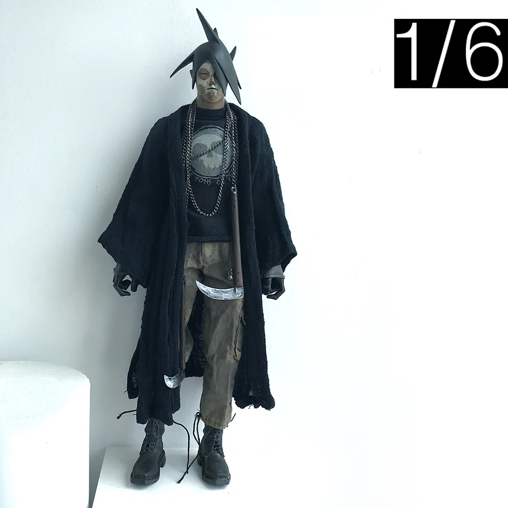 

For Sale 1/6th Toys Model Cold Weapon Sickle Chain No Body PVC Material Can For Body Doll Scene Component