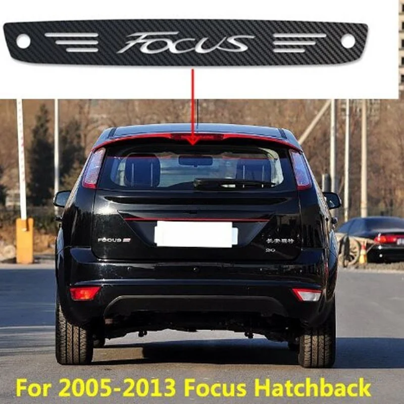 Фокус логотип углеволоконная виниловая высоко автомобиля задний стоп сигнал