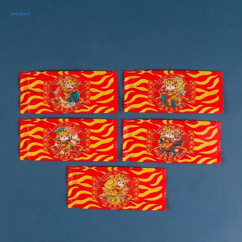 Набор упаковочных пакетов с изображением китайского тигра посылка пакет для